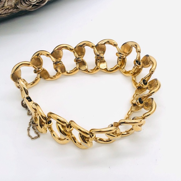 Vintage KREMENTZ Chain Link Bracelet - Picture 7 of 12